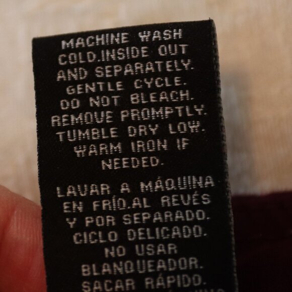 Zac & Rachel Pull On Ankle Stretch Pants Tapered Burgundy Nylon Womens Size 10 - Picture 3 of 14